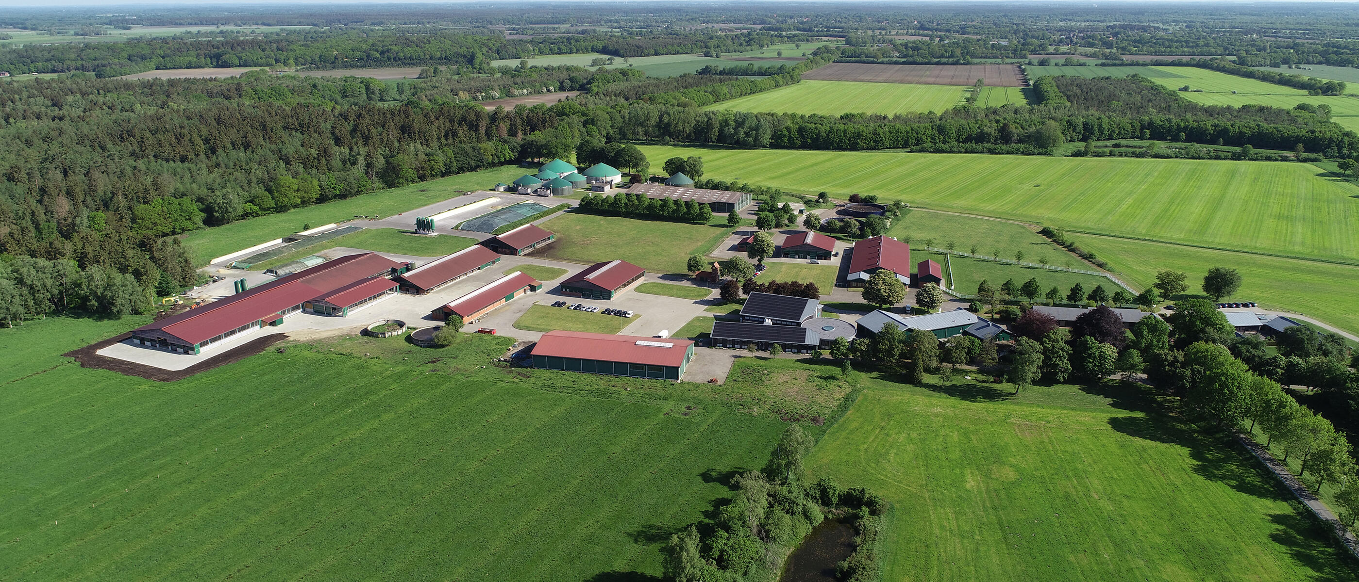 Aerial View of Huelsenberg estate